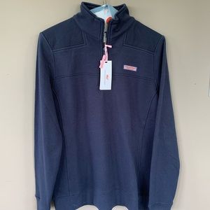 Vineyard Vines Navy Quarter Zip Jacket NEW + TAGS